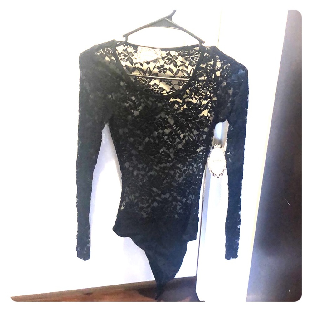 NWT body suit - black lace